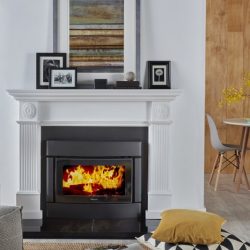 Clean Air Large Insert Inbuilt Wood Fireplace