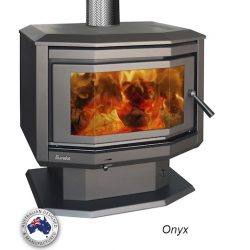 Eureka Onyx Freestanding Wood Fireplace