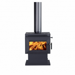 Saxon Merbau Freestanding Wood Fireplace